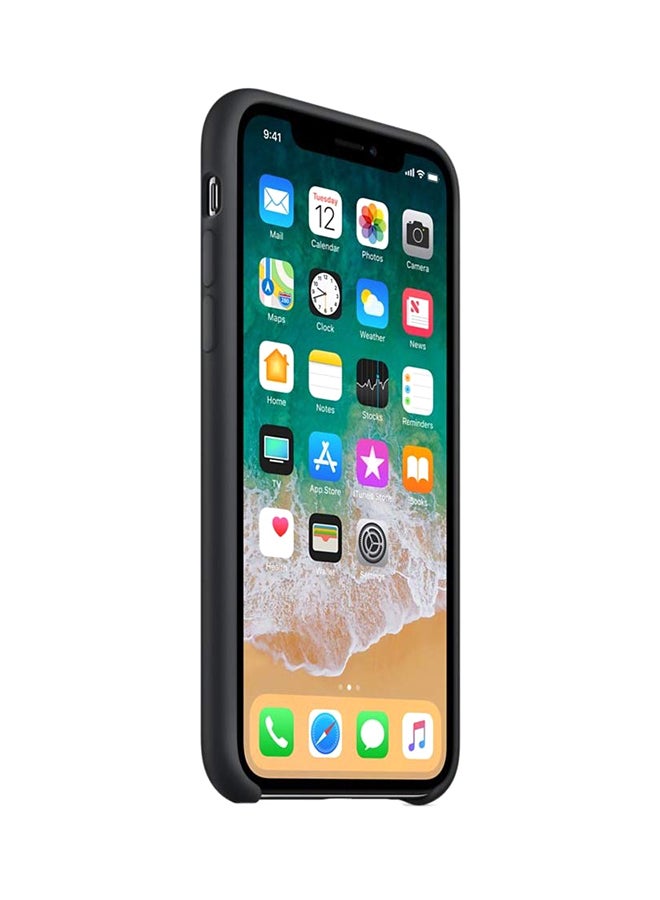 Generic - Shockproof Silicone Case Cover For iPhone X Black - Image 1