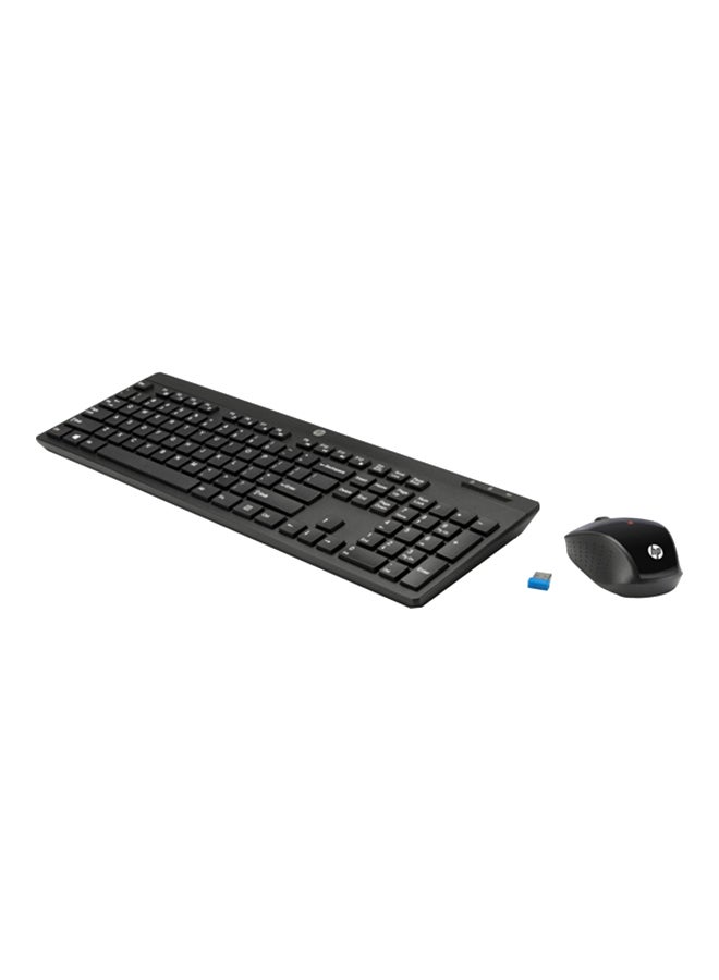 200 Wireless Keyboard And Mouse Black