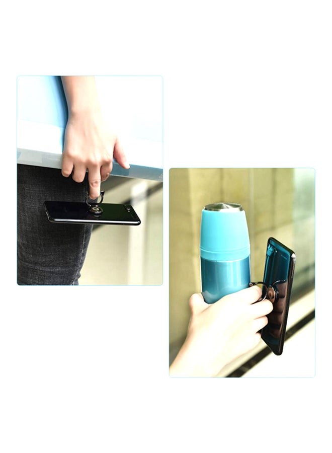 Baseus Cat Ear Shaped Ring Bracket Phone Stand Finger Grip Holder Car Mount Buckle Black  - Image 3