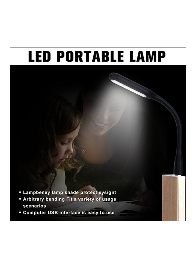 Flexible LED USB Mini Night Reading Lamp Black  - Image 5