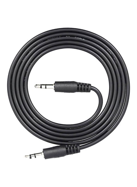 Male To Male Aux Cable Black