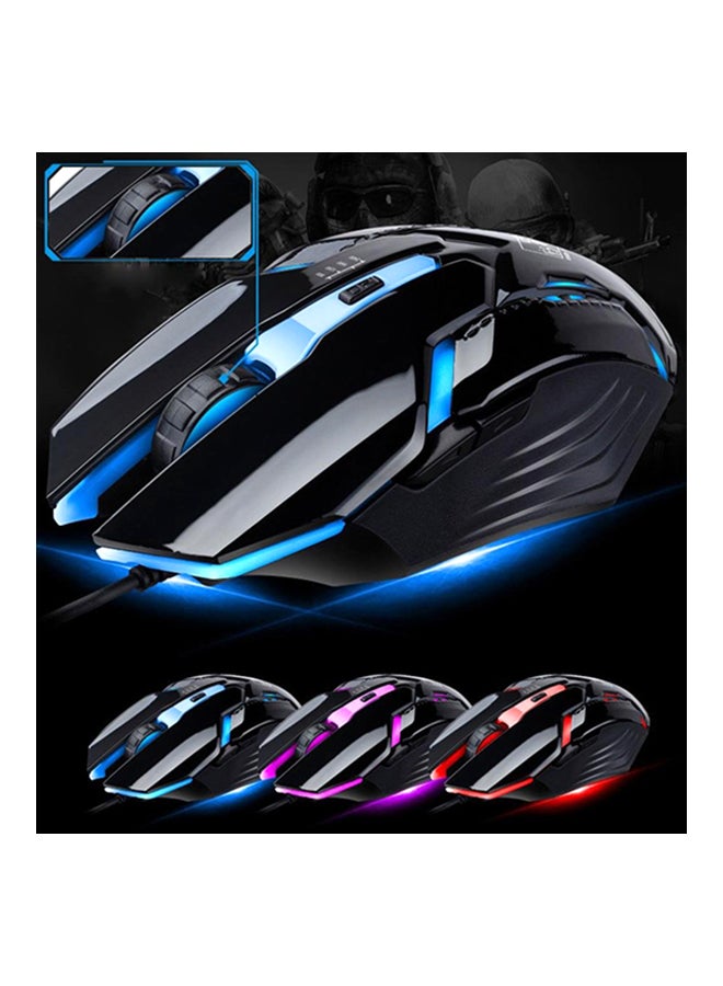 لوحة مفاتيح سلكية للألعاب بإضاءة LED خلفية مع ماوس - Image 4