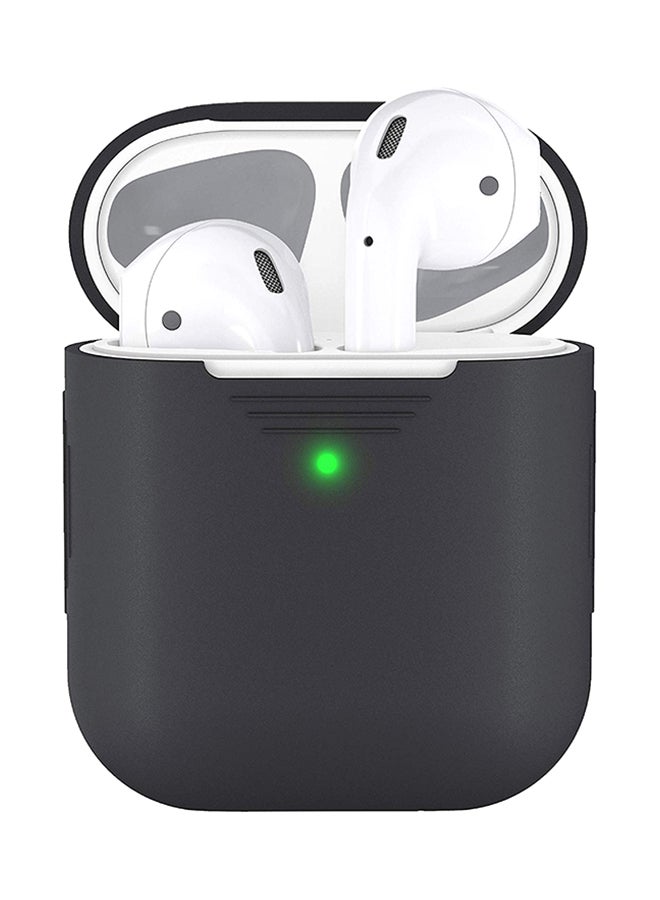 كيس غطاء حماية لسماعات أبل إيربودز أسود - Image 2