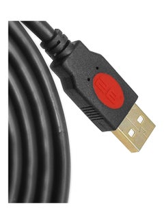 2B Male To Female Gold Plated USB Extension Cable Black  - Image 2