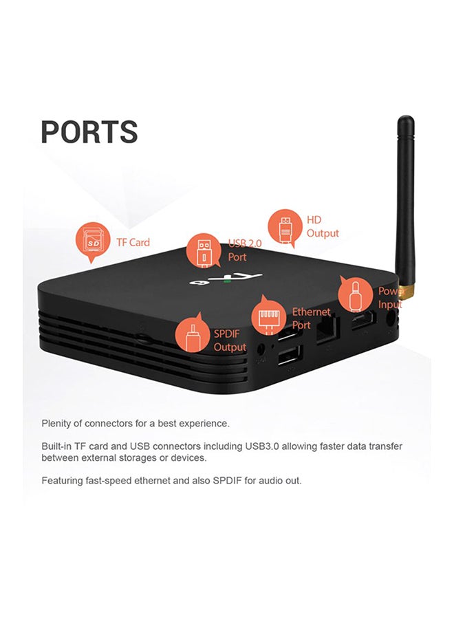 Tx6 Android 9.0 Smart 4K Tv Box TX6 Black - Image 5