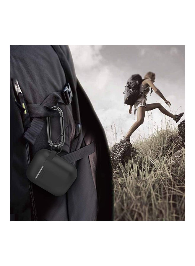 أهاستايل غطاء حماية من السيليكون لسماعات أبل إير بودز 1/2 أسود - Image 5