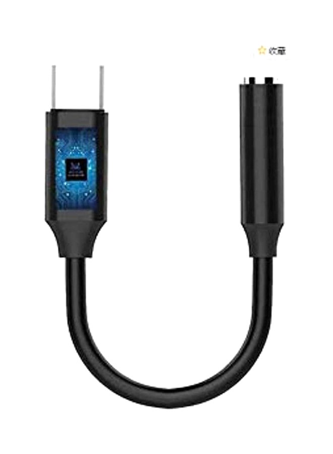 محول من منفذ Type-C إلى منفذ سماعة أذن بمقاس 3.5 مم أسود - Image 3
