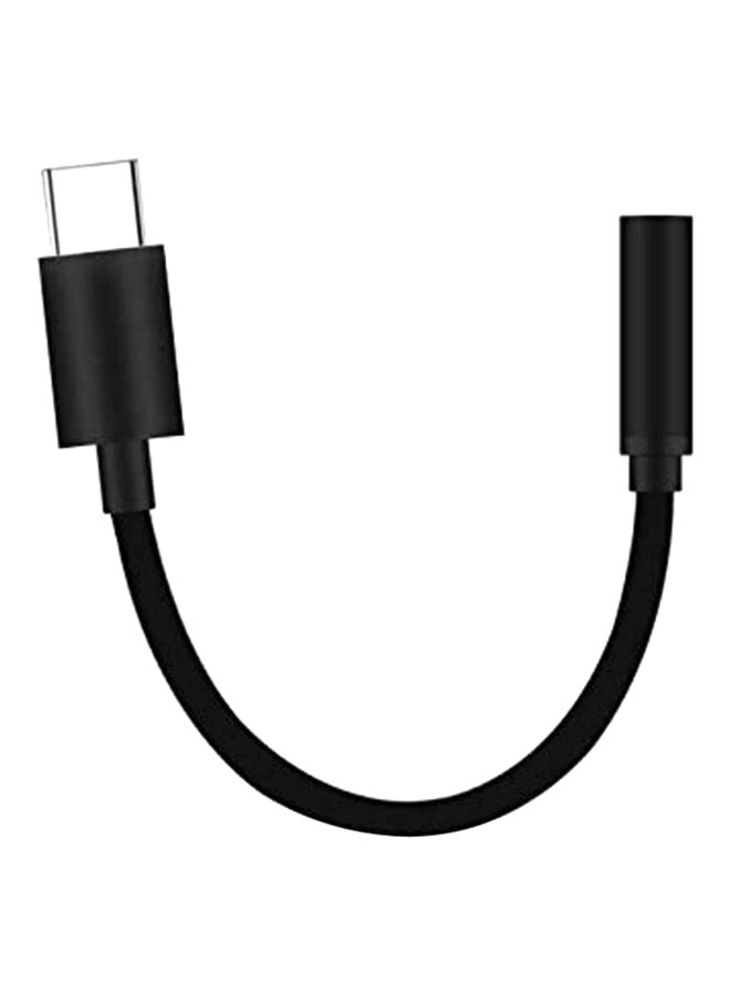 محول من منفذ Type-C إلى منفذ سماعة أذن بمقاس 3.5 مم أسود - Image 2