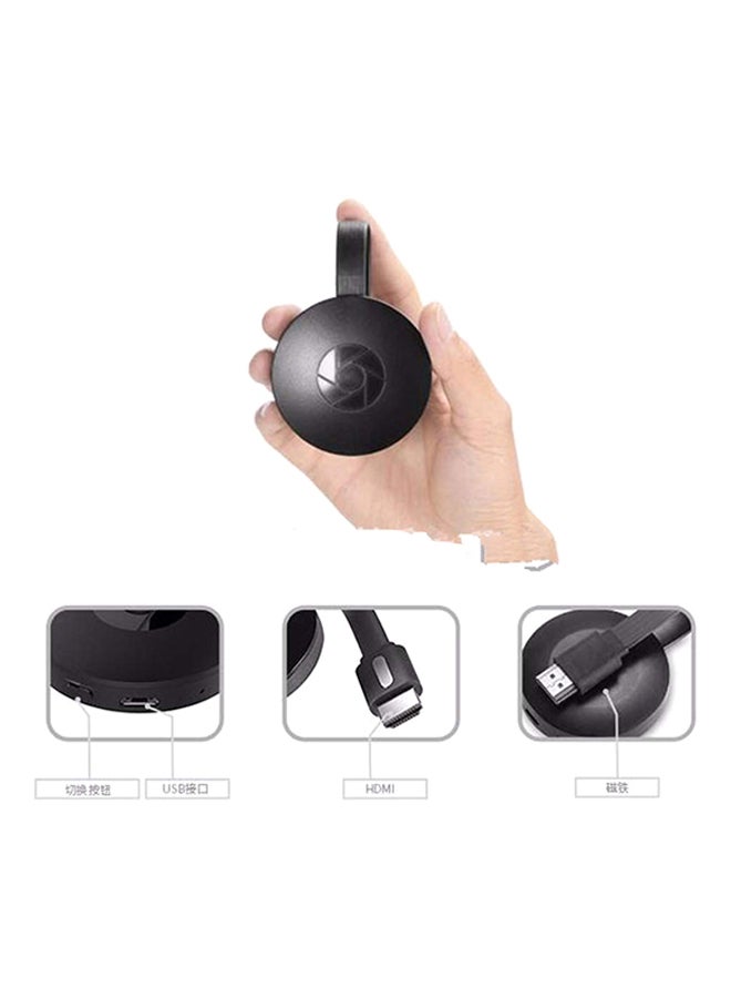 مشغل وسائط البث الحي مزود بكابل HDMI أسود - Image 2