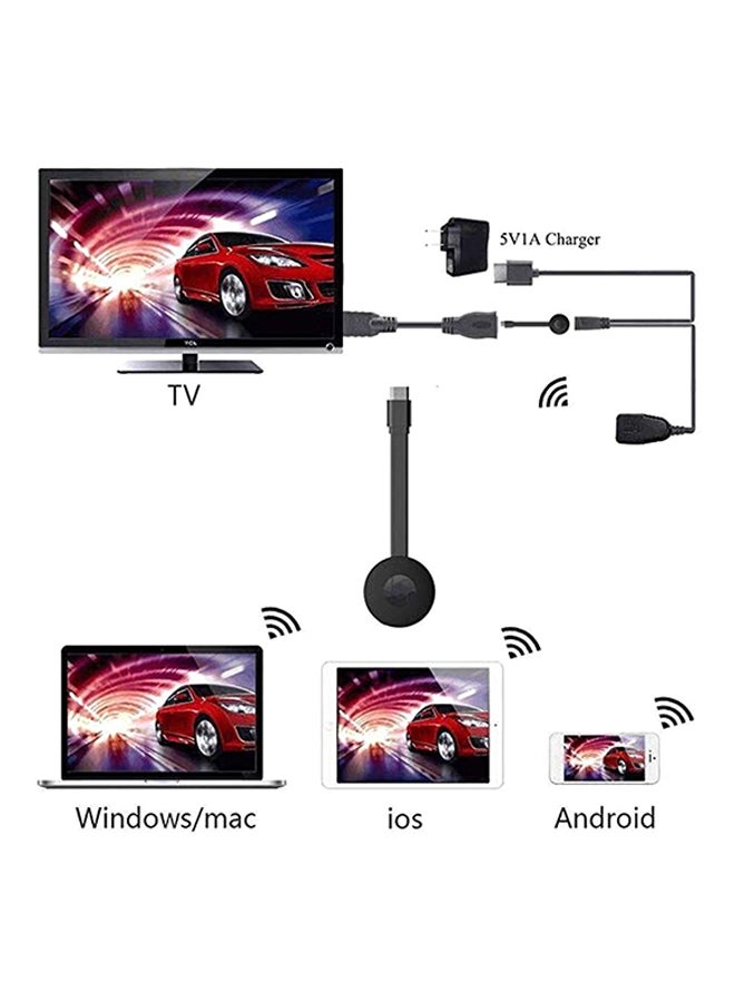 مشغل وسائط البث الحي مزود بكابل HDMI أسود - Image 3