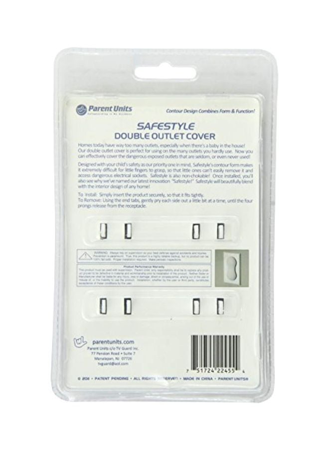 Parent Units 2-Piece Safestyle Double Outlet Cover Set - Image 2