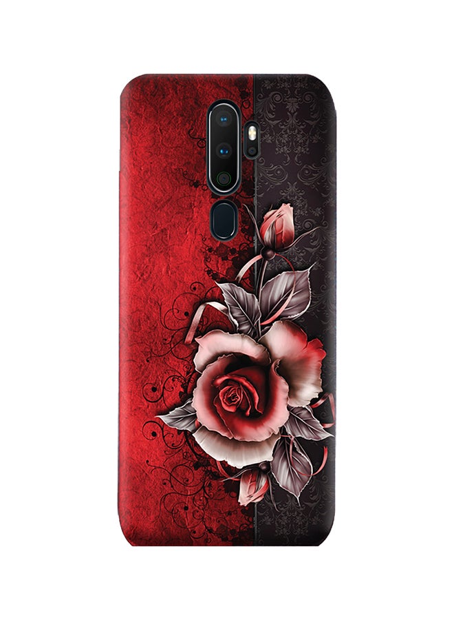 غطاء حماية واق لهاتف أوبو A9 2020 مزين بنمط زهرة كلاسيكي