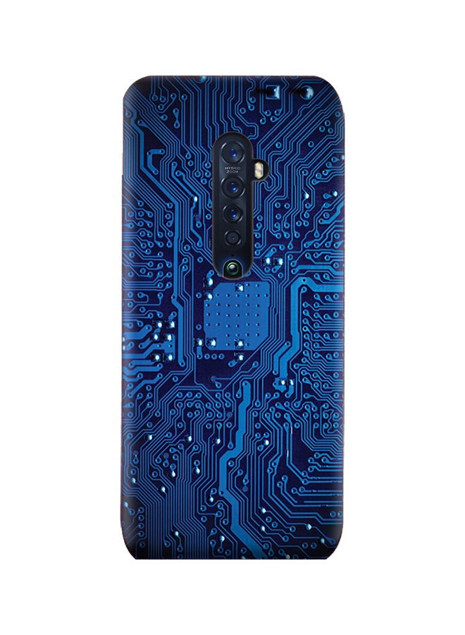 AMC DESIGN Protective Case Cover For Oppo Reno 2 Blue/Black 