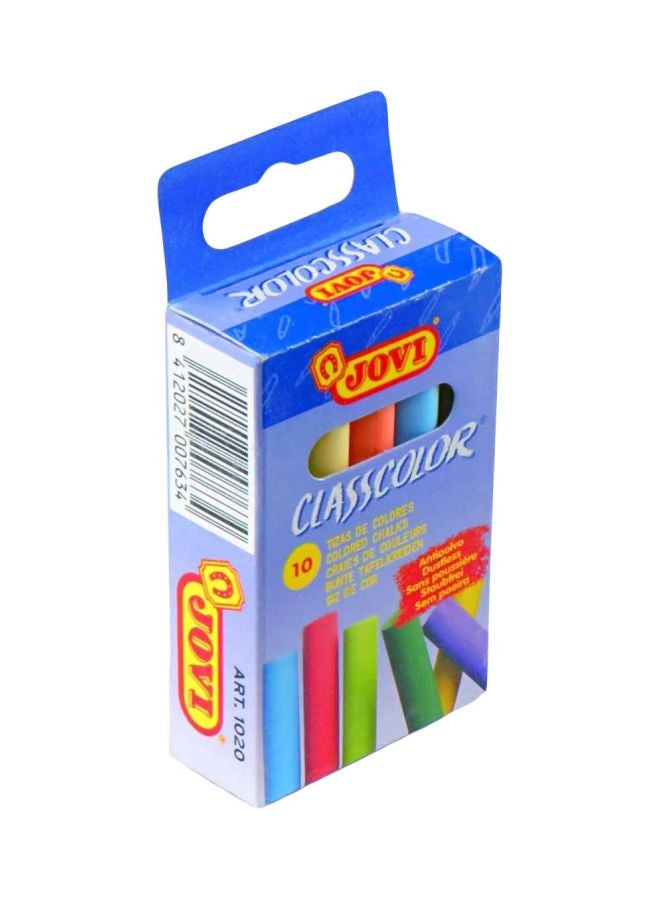 JOVI 10-Piece Class Color Chalk Set Multicolour  - Image 1
