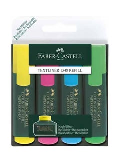 4-Piece Textliner 48 Highlighter Refill Set Multicolour
