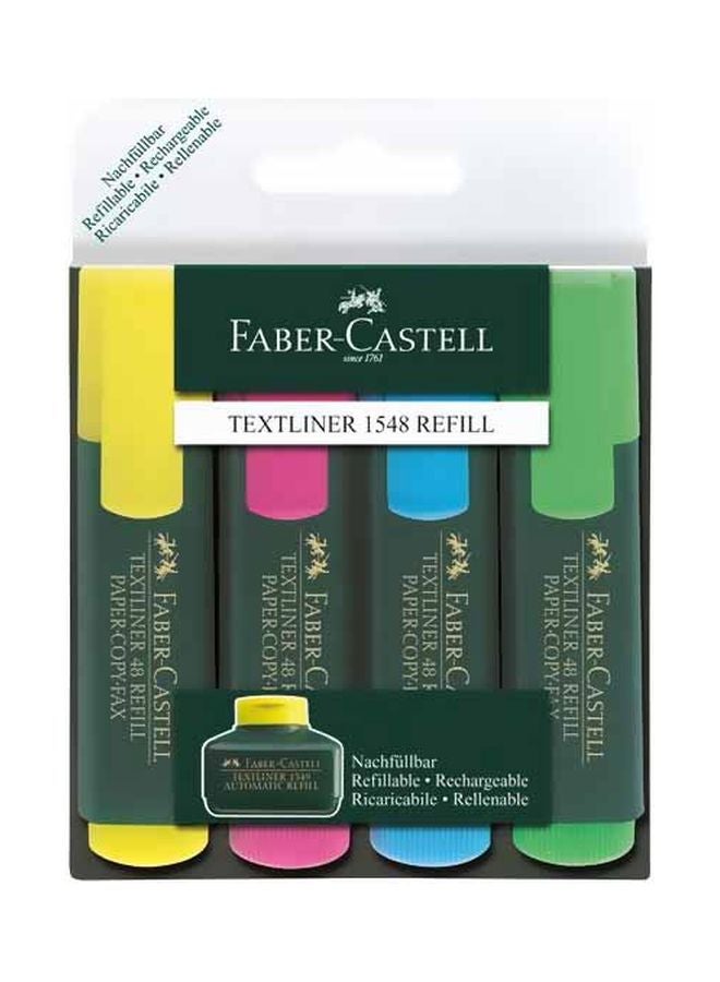 FABER-CASTELL - 4-Piece Textliner 48 Highlighter Refill Set Multicolour - Image 1