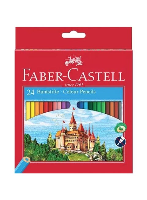 24-Piece Jumbo Grip Color Pencil Multicolour