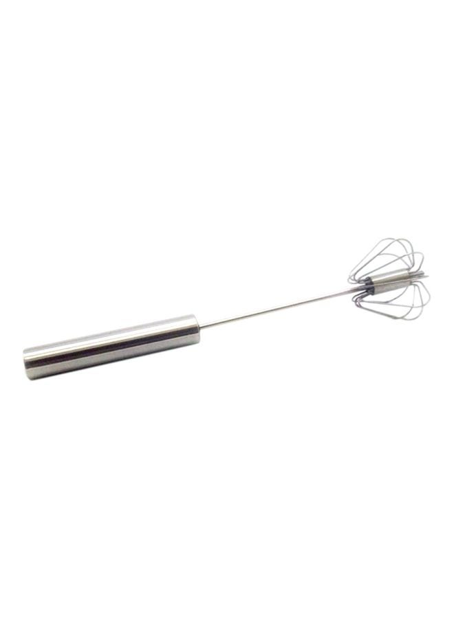 Generic - Semi-Automatic Egg Beater Silver One Size - Image 1
