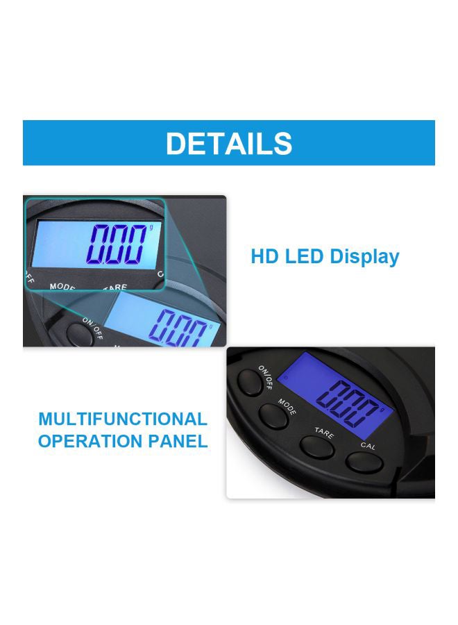 Digital Kitchen Scale Black 96x96x33mm - Image 3