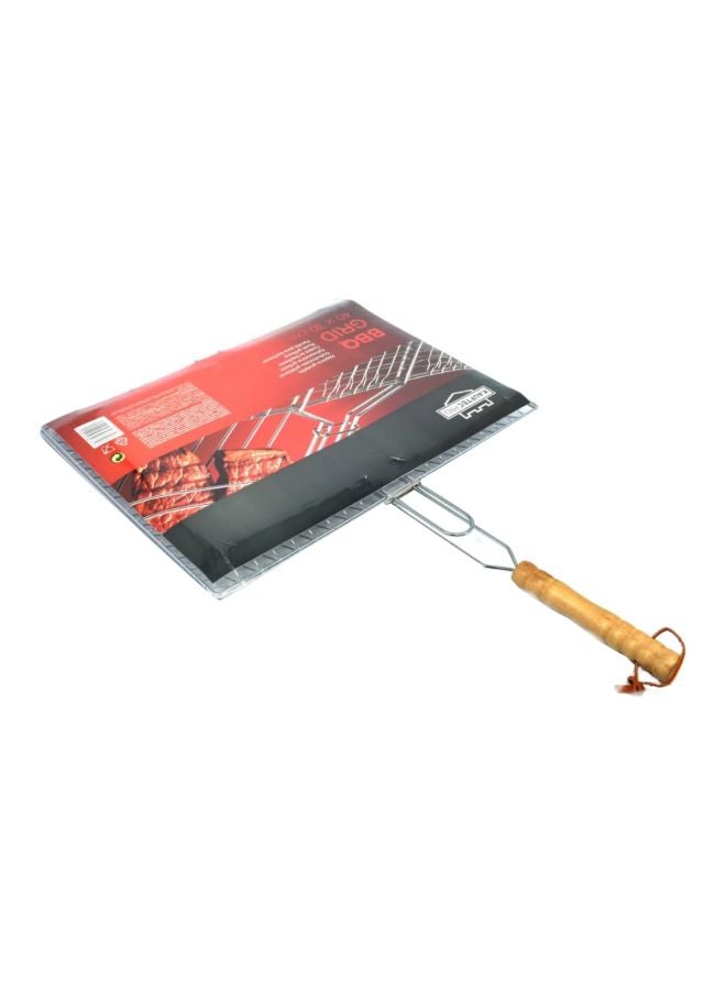 KAUFTECPRO Barbecue Grill Silver 40x30centimeter 