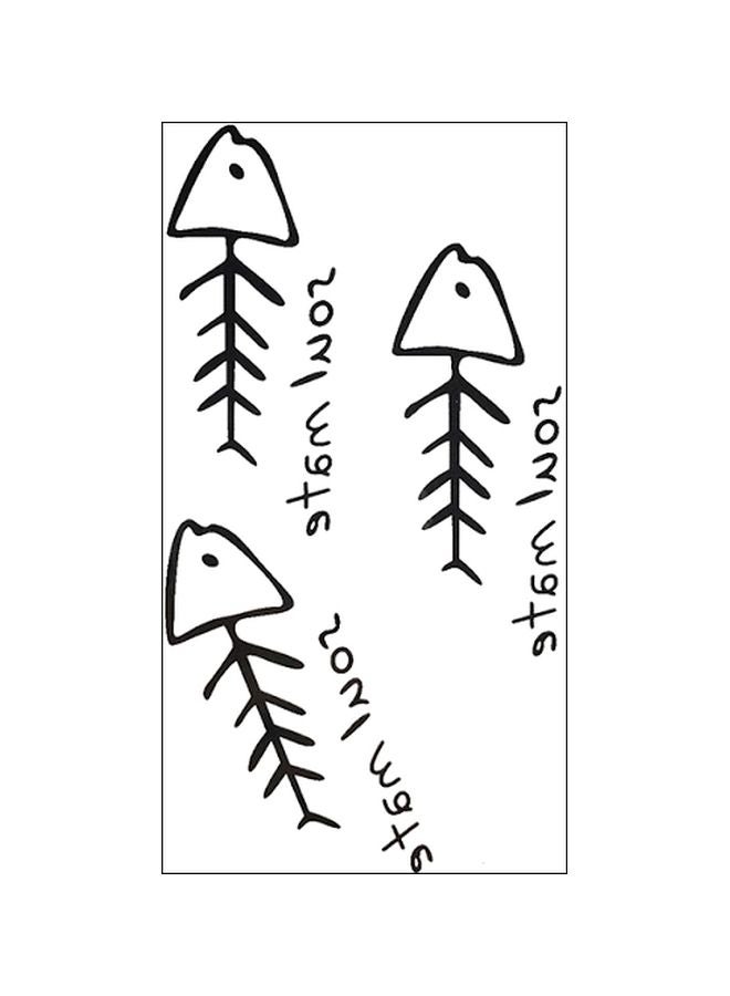 Waterproof Temporary Tattoo Stickers Black