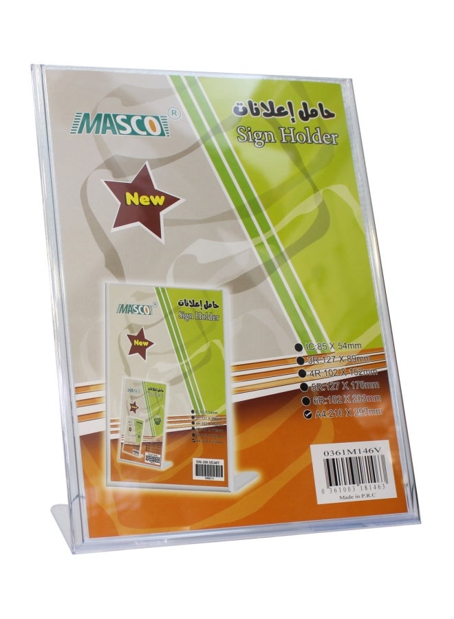 حامل لافتات عمودي مقاس A4 أخضر / أحمر - v1575724891/N32304852A_1