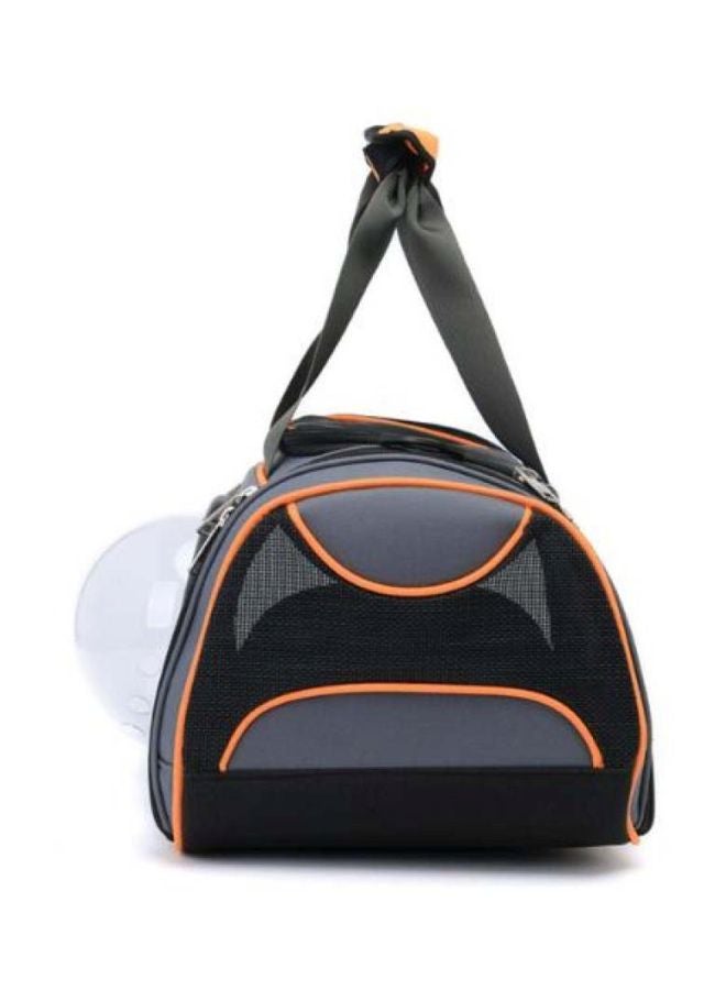 Generic Pet Carrying Shoulder Bag Grey/Orange/Black - Image 3