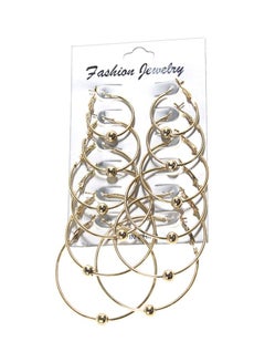 6 Pairs Alloy Earrings Set