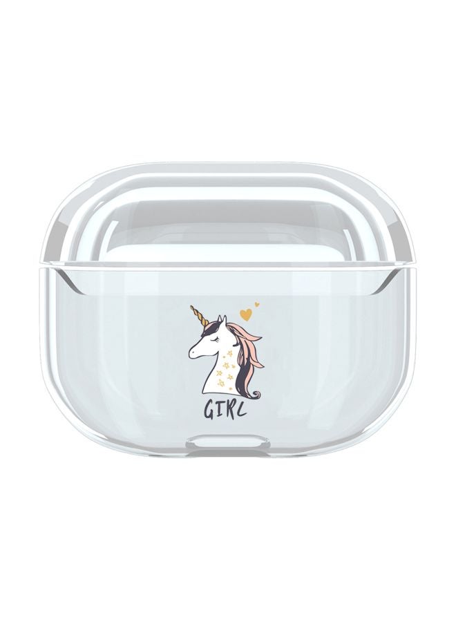 TOEON Printed Case Cover For Apple AirPods Pro Clear