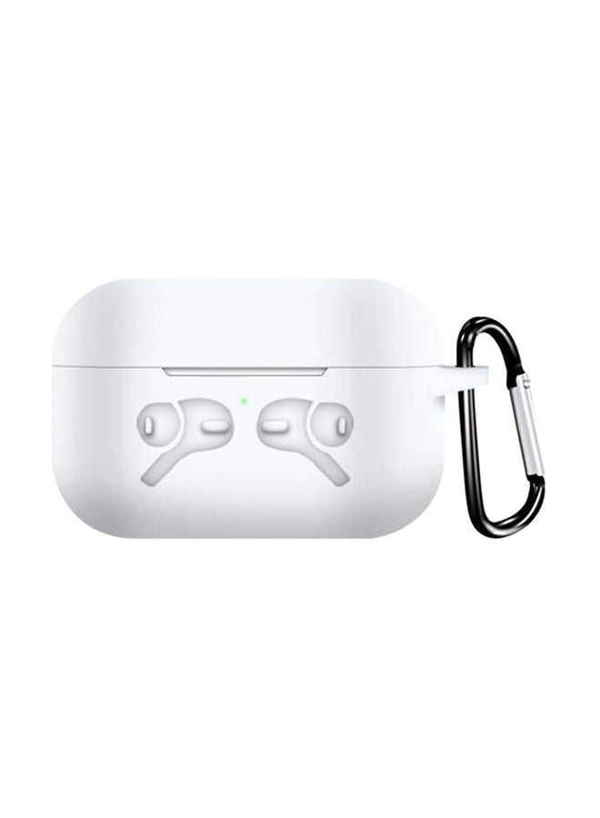 iTelker Storage Case For Apple AirPods Pro With Hook White - Image 1