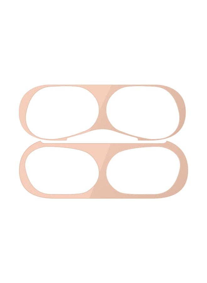 آي تيلكر غطاء حماية واق لسماعات أبل آير بودز برو ذهبي وردي - Image 1