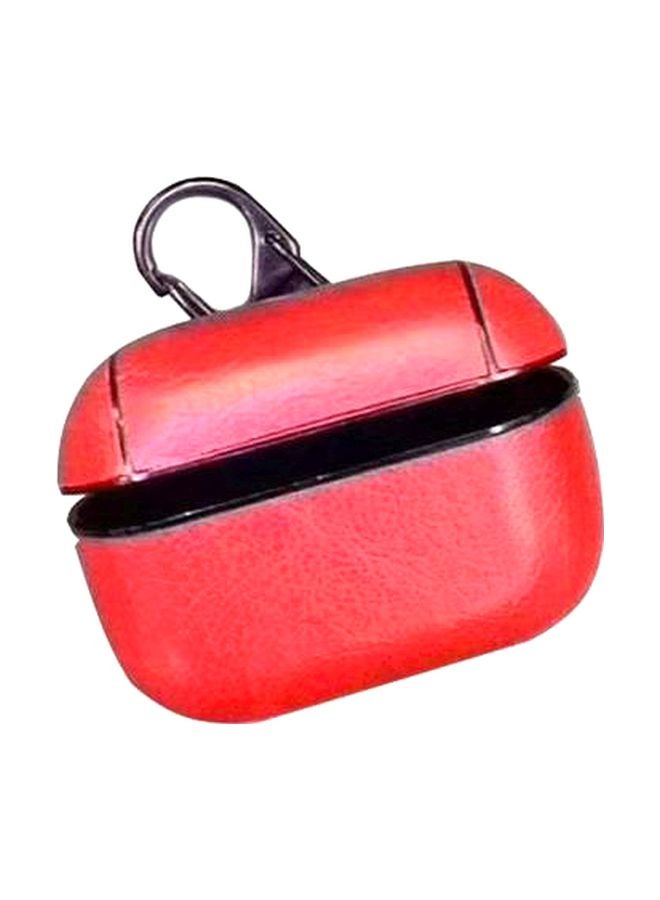 iTelker Leather Case Cover For Apple AirPods Pro Red - Image 1