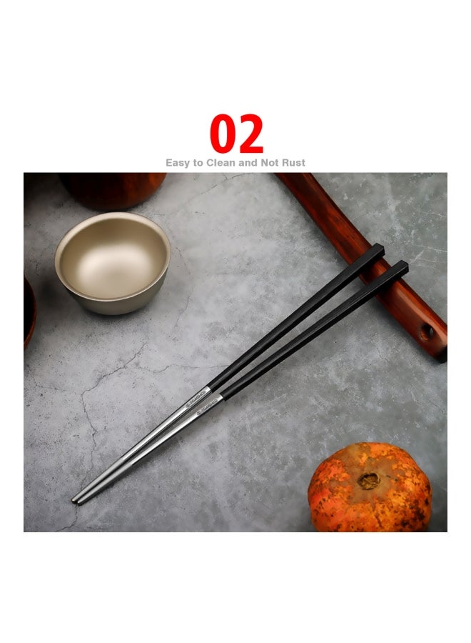 Generic - 5-Pair Titanium Chopsticks With Carbon Fiber - Image 1