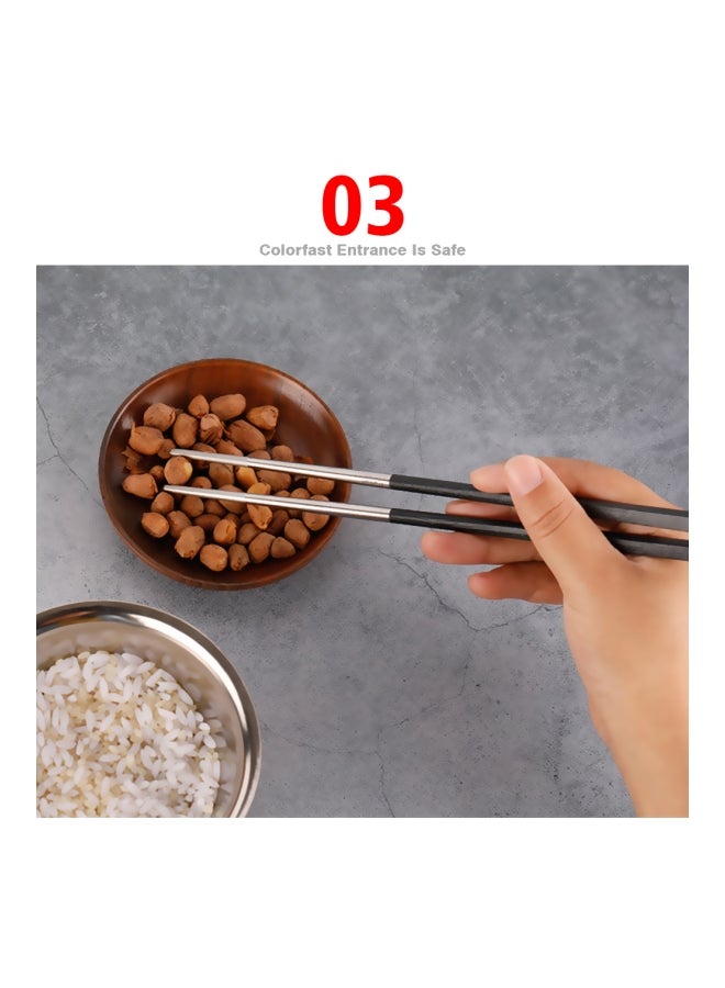 Generic - 5-Pair Titanium Chopsticks With Carbon Fiber - Image 1