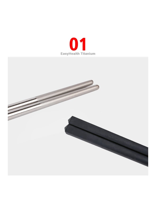 Generic - 5-Pair Titanium Chopsticks With Carbon Fiber - Image 1