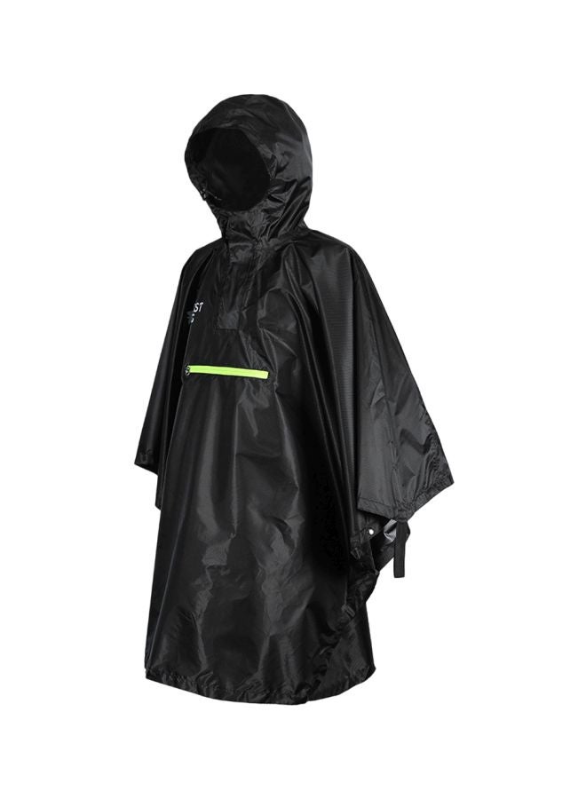 Generic Reflective Strips Poncho Hooded Raincoat - Image 1