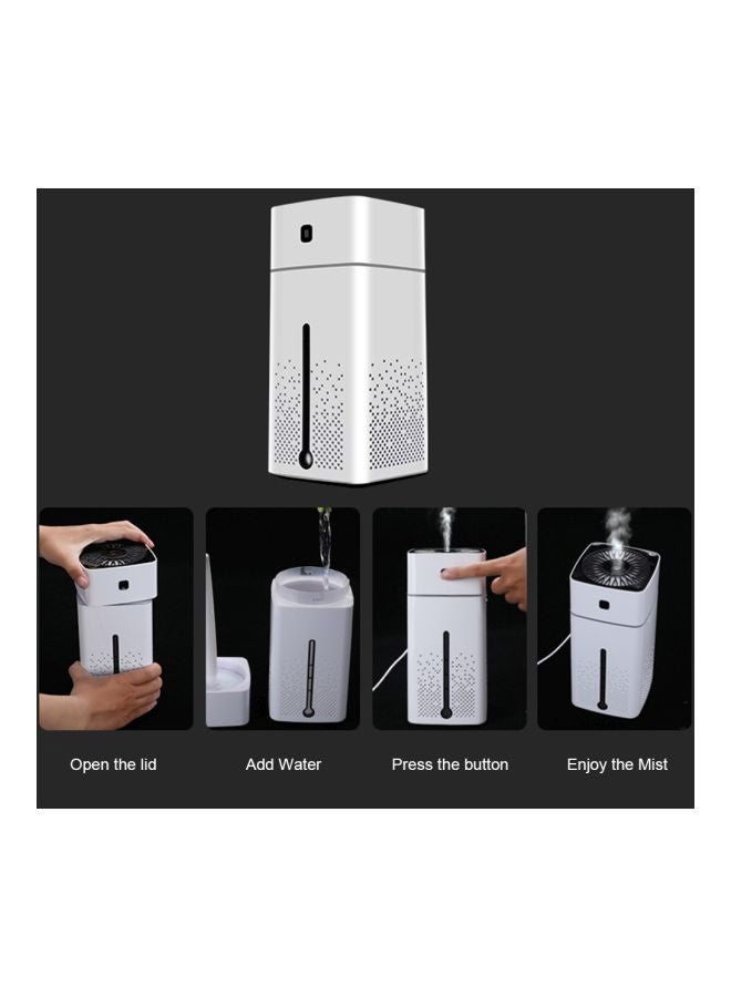 Ultrasonic Air Humidifier 1000 ml White