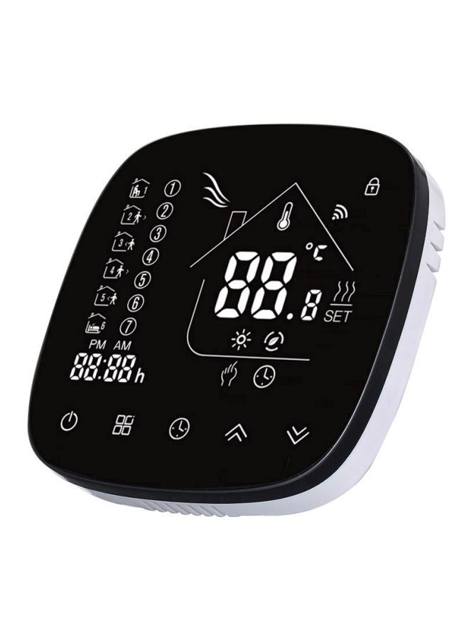 ماركة غير محددة منظم حراري للتدفئة الكهربائية مع شاشة LCD H8101-5 أسود  - Image 1