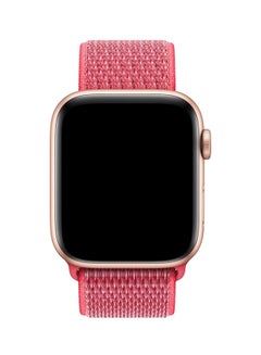 MARGOUN Nylon Band for Apple Watch  49mm 45mm 44mm 42mm Compatible with iWatch Strap Series Ultra2/Ultra/8/7/6/5/4/3/2/1/SE/SE2 Pink  - Image 2