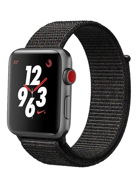 Nylon Band for Apple Watch  49mm 45mm 44mm 42mm Compatible with iWatch Strap Series Ultra2/Ultra/8/7/6/5/4/3/2/1/SE/SE2 Black