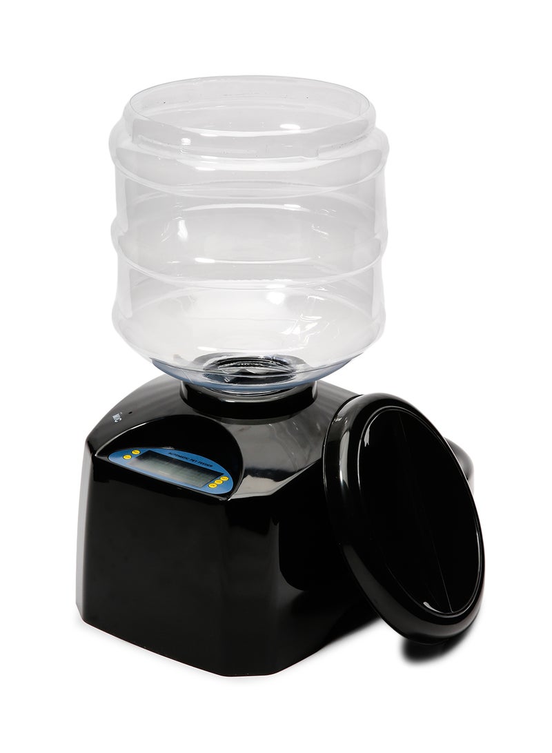 LCD Display Automatic Pet Feeder Black/Clear 40x22x25centimeter - Image 2
