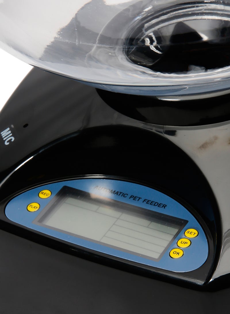 LCD Display Automatic Pet Feeder Black/Clear 40x22x25centimeter - Image 4