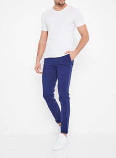 STATE 8 Slim Fit Folded Hem Chinos Navy  - Image 2