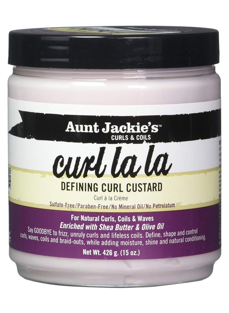 Aunt Jackie's Curl La La Defining Curl Custard Hair Cream Pink 426inch 