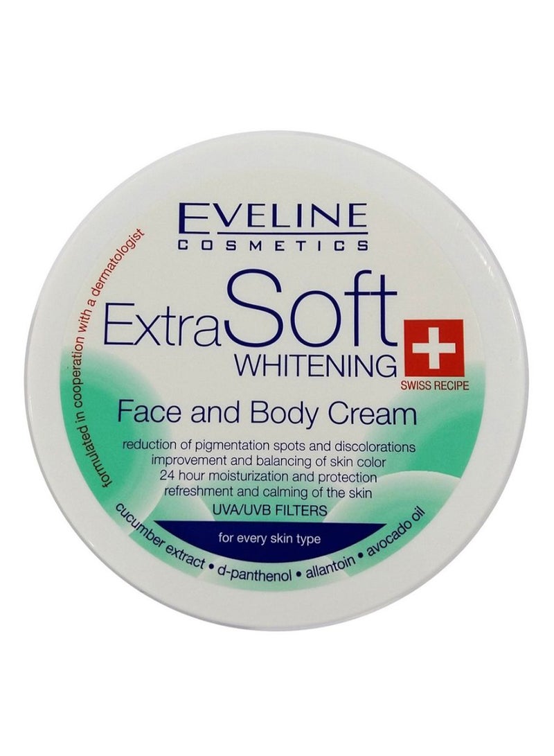 Eveline Extra Soft Body And Face Whitening Cream 200ml - Image 1