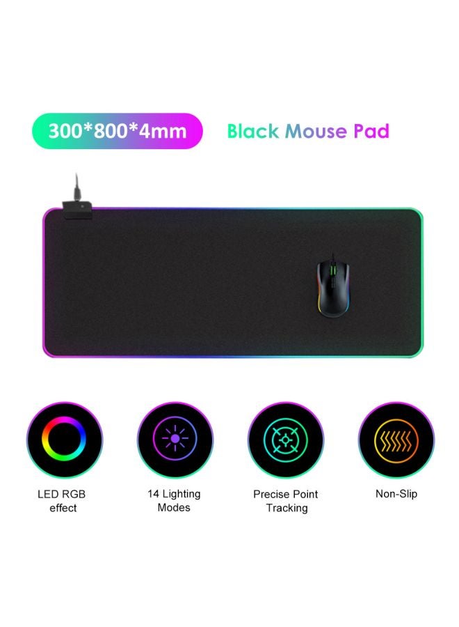 Soft LED Mouse Pad Black - Image 2