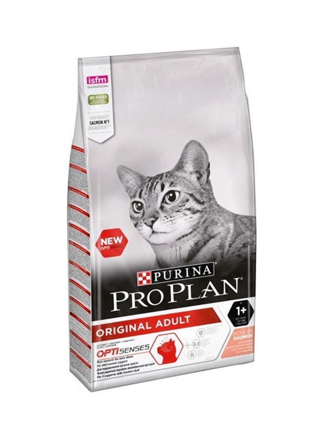 Purina- invalid brand name Original Adult Cat Salmon Dry Food Brown 1.5 kg 