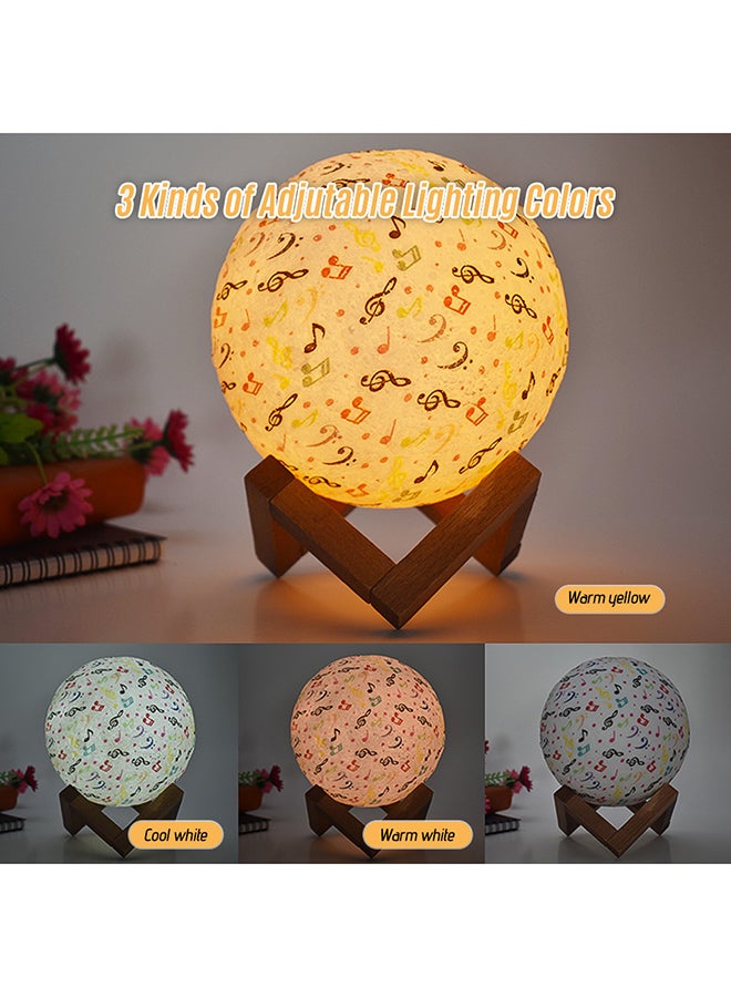 3D Printed USB Rechargeable Moon Lamp With Touch Control Multicolour 5.9inch - Image 5