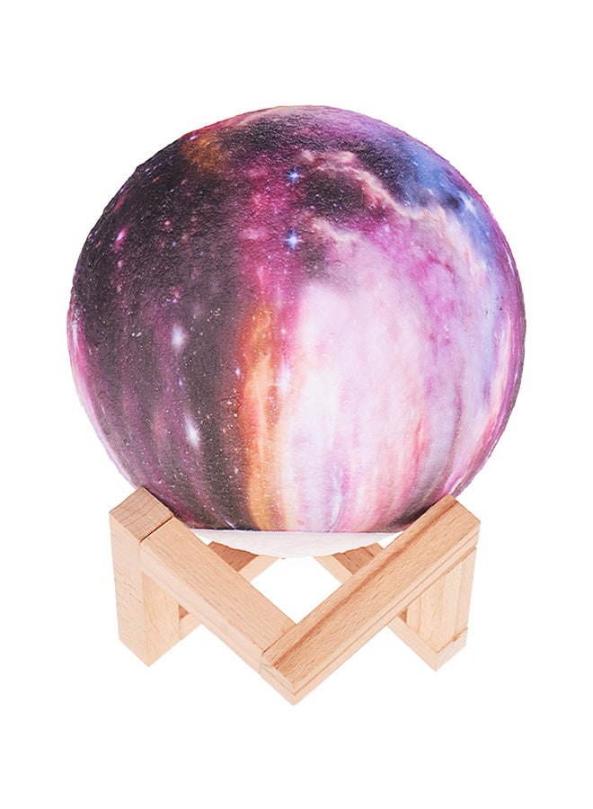 3D Printed USB Rechargeable Moon Lamp With Touch Control Multicolour 5.9inch