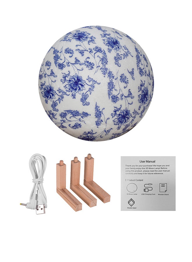 3D Printed USB Rechargeable Moon Lamp With Touch Control Multicolour 5.9inch - Image 2